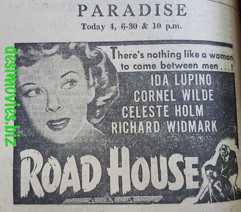 Road House (1948) Press Advert