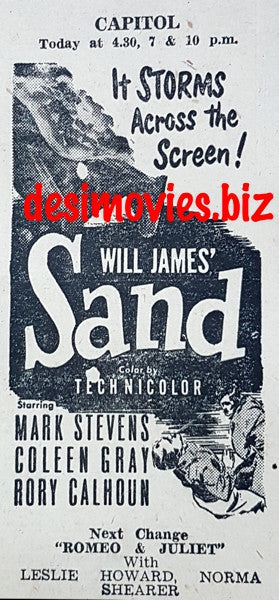 Sand, The (1949) Press Advert. - www.desimovies.biz