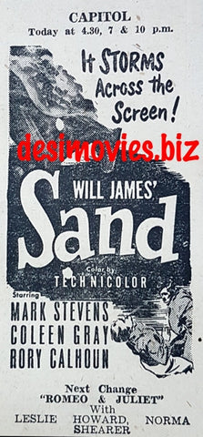 Sand, The (1949) Press Advert. - www.desimovies.biz