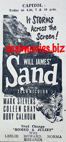 Sand, The (1949) Press Advert.
