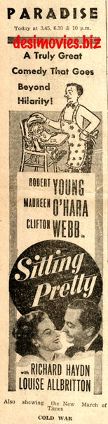 Sitting Pretty (1948) Press Advert