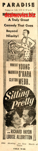 Sitting Pretty (1948) Press Advert - www.desimovies.biz