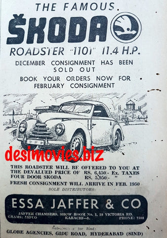 Skoda (1969) Advert 1950 - www.desimovies.biz
