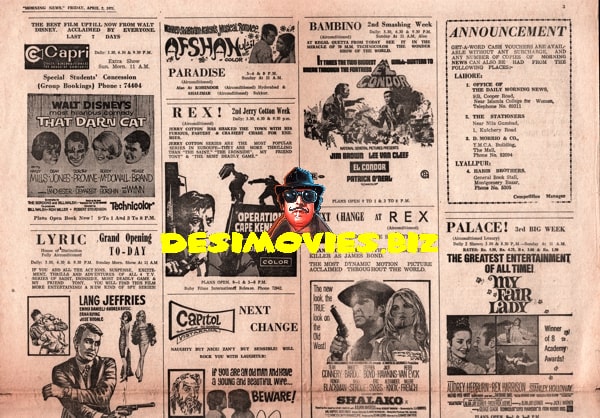 Newspaper Adverts (1971) 2 April 1971 - www.desimovies.biz