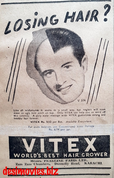 Vitex (1949) Press Advert 1949 - www.desimovies.biz
