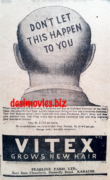 Vitex (1949) Press Advert 3 1949 - www.desimovies.biz
