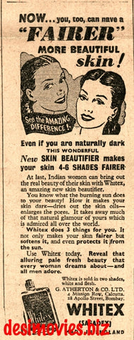 Whitex (1947) Press Advert 1947 - www.desimovies.biz