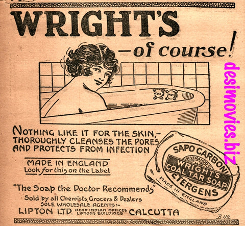Wright's Soap (1927) Press Advert 1927 - www.desimovies.biz